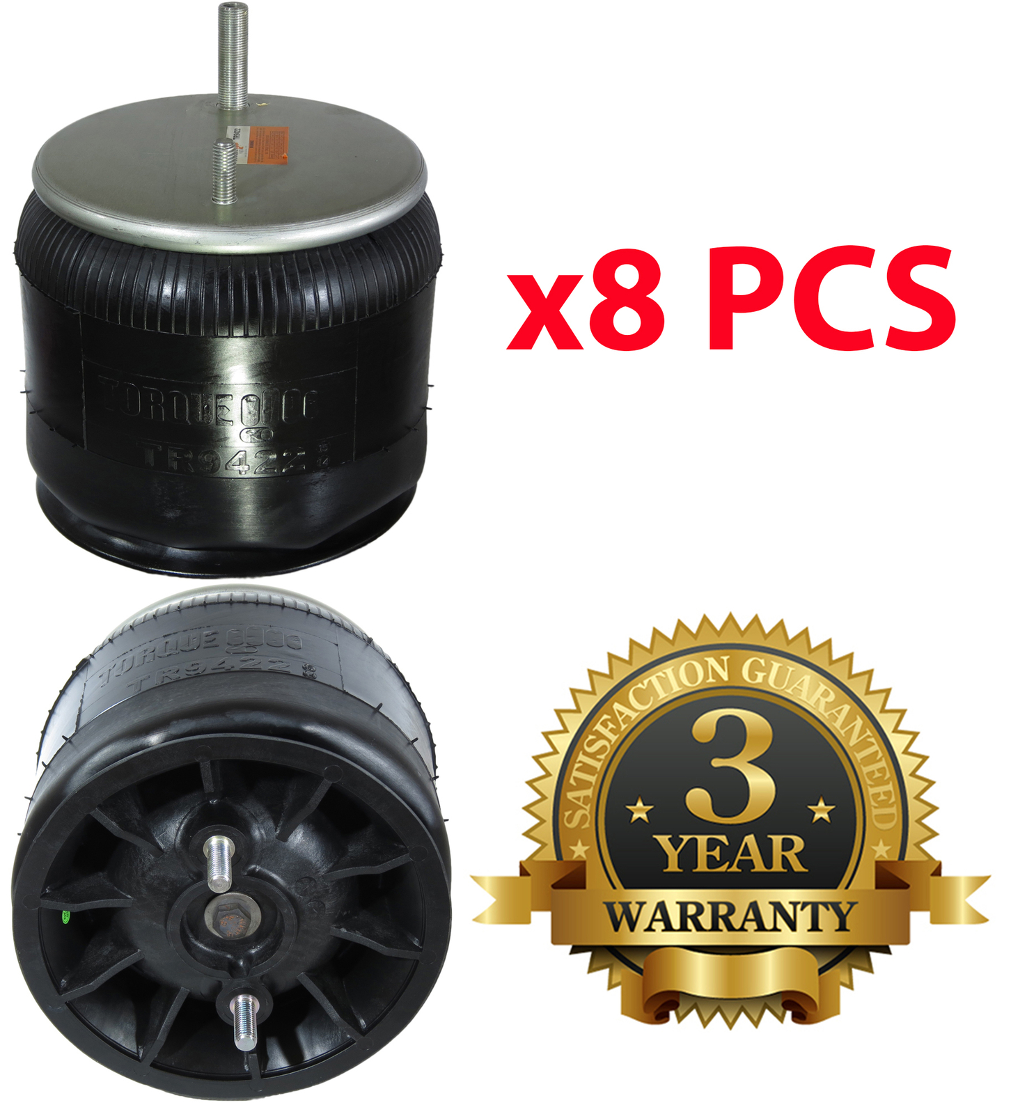 Pack of 8 Air Spring Bag for Kenworth Truck Replace K303-6, K303-15 W01-358-9422