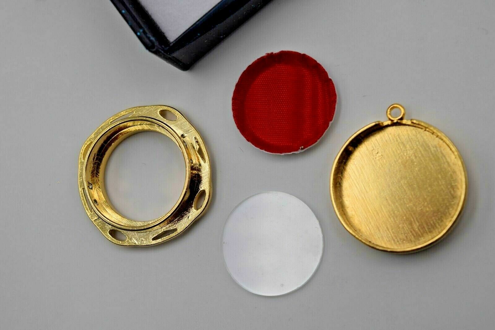 Theca Relic Reliquary Catholic relic theca with case, new