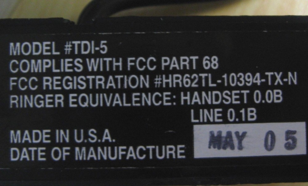 TDI-5 UNIVERSAL TELEPHONE RECORDING INTERFACE NEW