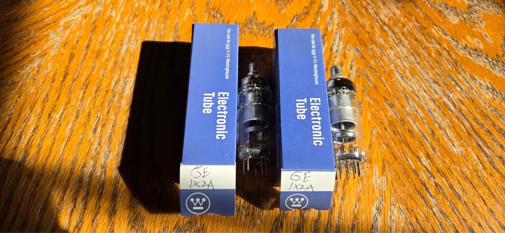 (2) GE 1X2A/1X2B Vacuum Tubes Tested