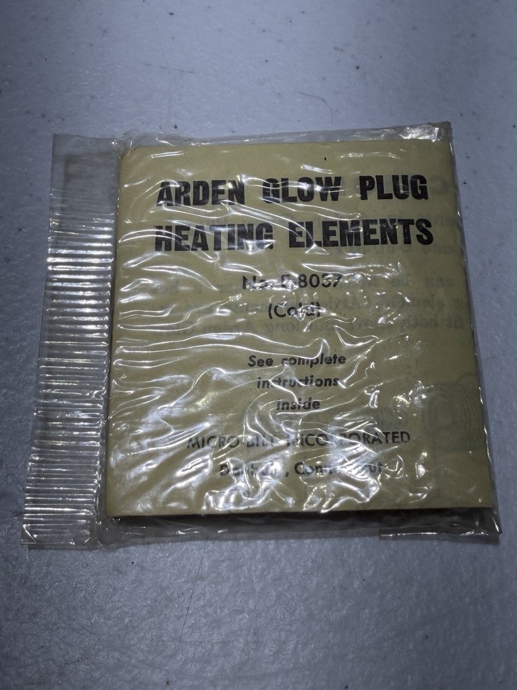 2 VINTAGE 1949 ARDEN HEATING ELEMENTS MODEL AIRPLANE ENGINE RARE