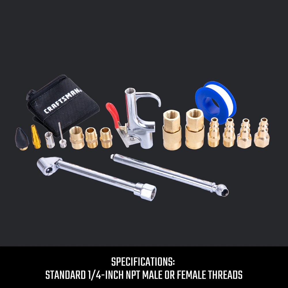 CRAFTSMAN 18-Piece Air Compressor Accessory Kit Pneumatic Tools Set