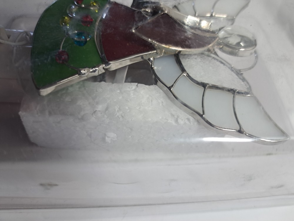 Stained Glass Angel Nightlight Plug In Wall