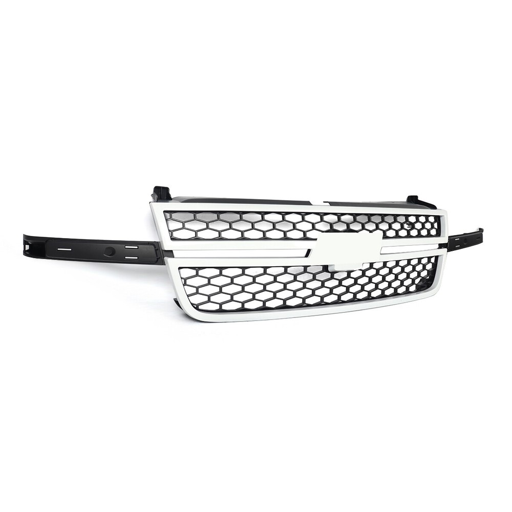 Summit White Grille Assembly For 2003-2007 Silverado 1500 2500 3500 HD LS LT WT