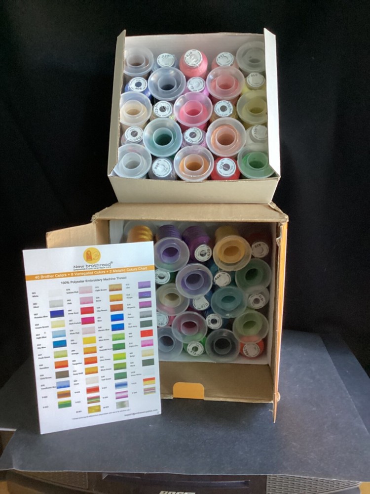 New Brothread - 40+8+2 Mixed Colors Embroidery Machine Thread