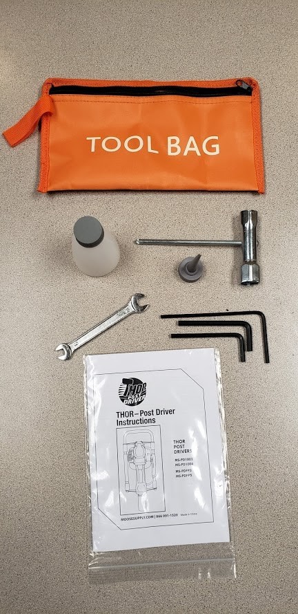 TentandTable PD1004 Post Driver 2.5 in Stakes Gas Powered 4 Cycle Engine