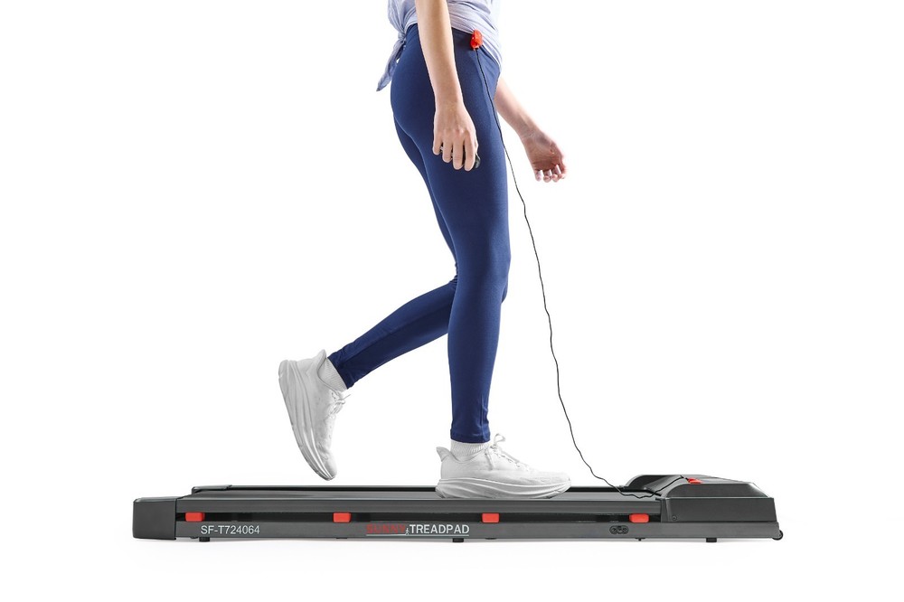 Smart WIFI Compact Cushioned Deck Walking Pad with Remote Bluetooth LED Display