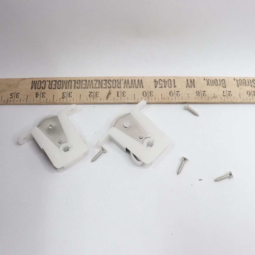 (2-Pk) Sliding Screen Door Roller Plastic White