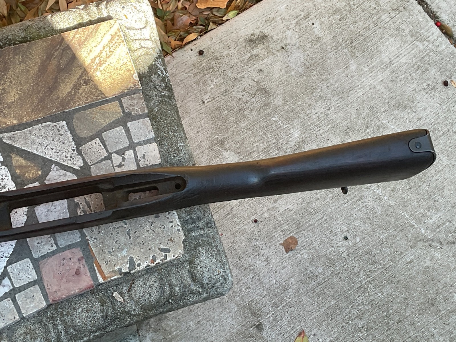 Remington 1903A3 stock, handguard, hardware as shown. Cartouches