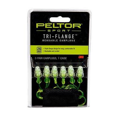 Peltor Tri-Flange Reusable Ear Plugs 3 - Pack