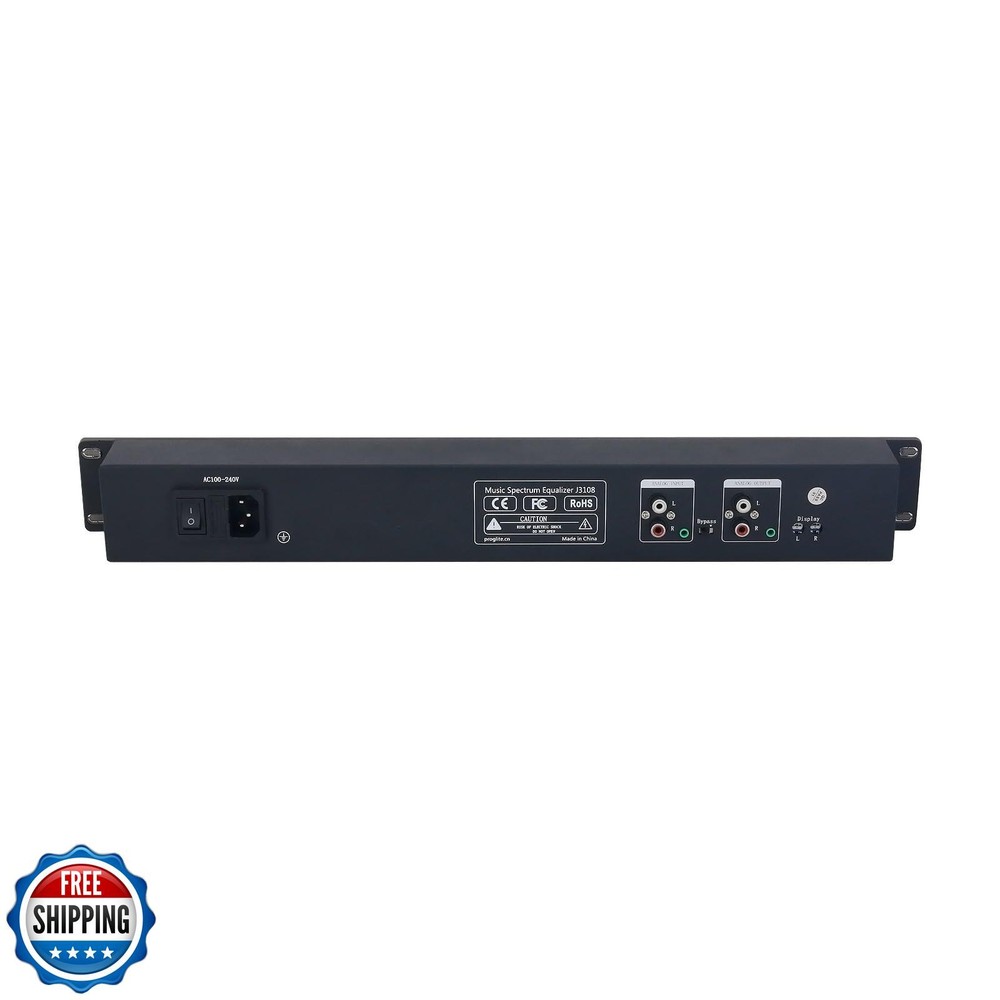 Digital Equalizer, Audio Spectrum Analyzer, Dual Channel 15-Band Equalizer Ho