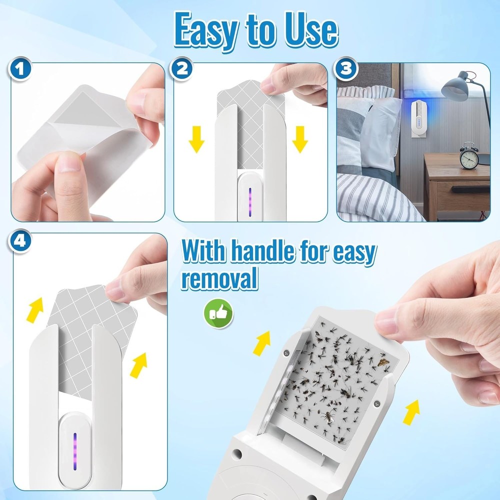 20 Pack Flying Insect Trap Refill Compatible with Bugmd No Buzz Zone Bug Trapper