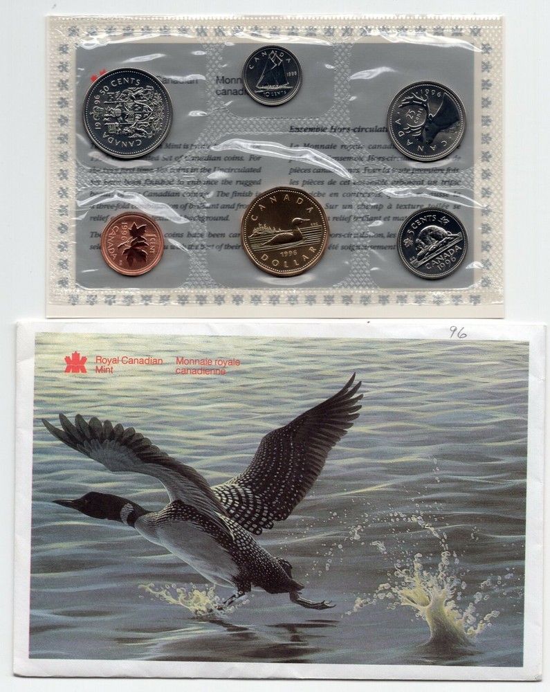 1996 Canada PL Uncirculated Proof Like Coin Set