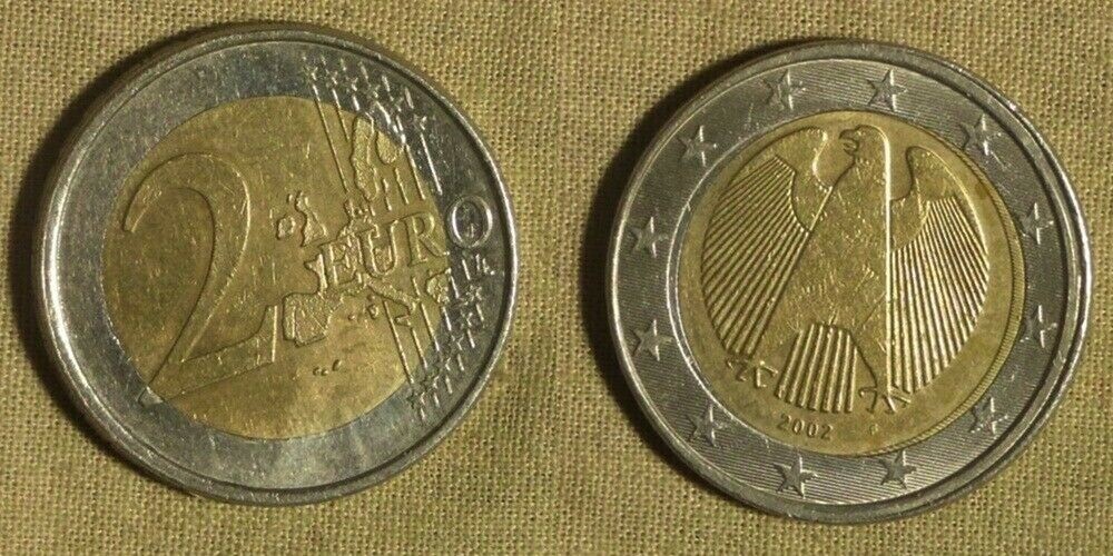 Error: Germany: 2002 2 Euro Off-Center Center Plug IREC697