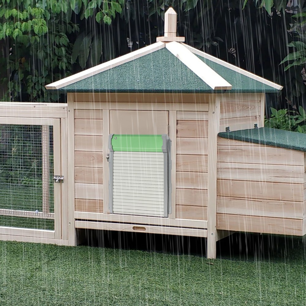 Solar Powered Automatic Chicken Coop Door with Light Sensor & Remote Control