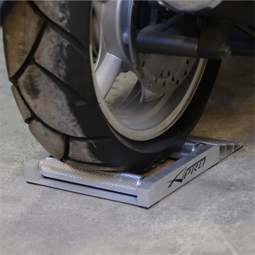 Motorcycle Lift Stand Front Roller Floor Universal