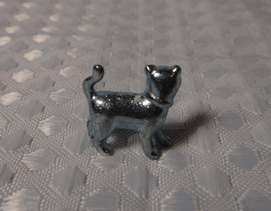 Monopoly Metal Cat Token Replacement Part Piece