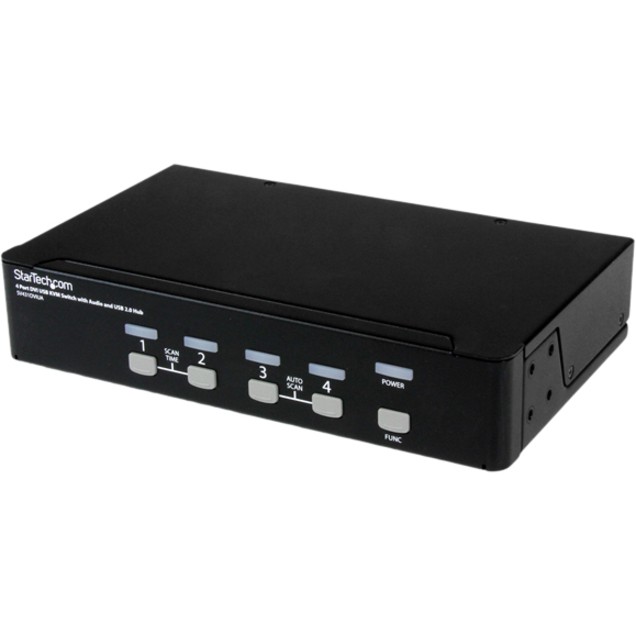 StarTech SV431DVIUA 4 Port DVI USB KVM Switch w/ Audio