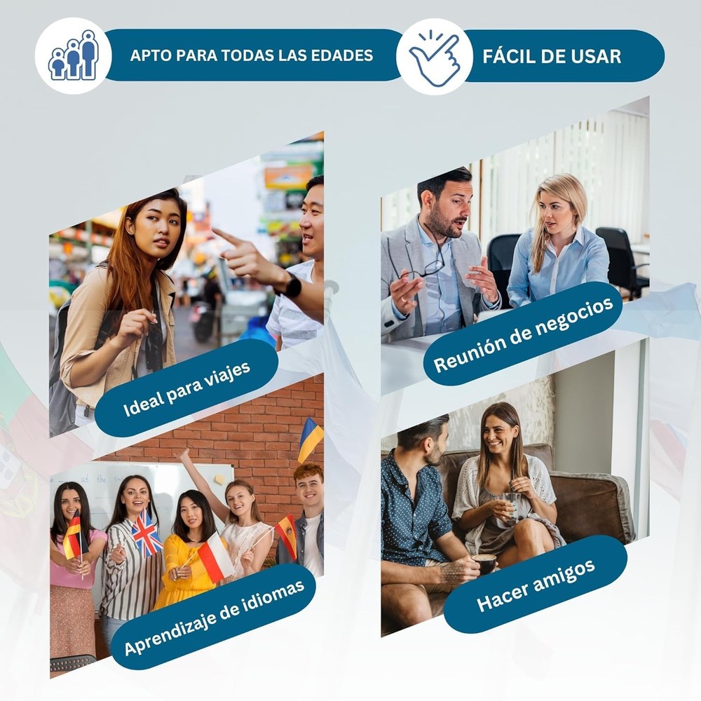 PRO Language Translator Device - Real-Time Voice Translation=