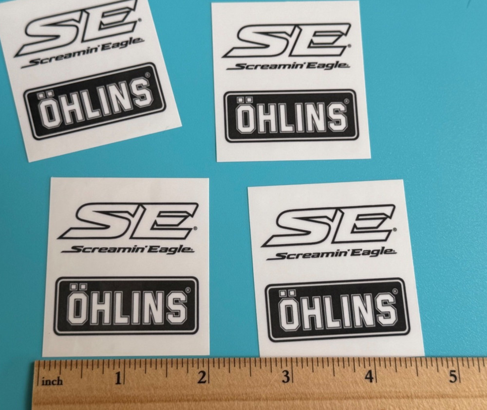 x4 Ohlins Stickers Decal Motorcycle Screaming Eagle 2 x 2.25 Harley Davidson