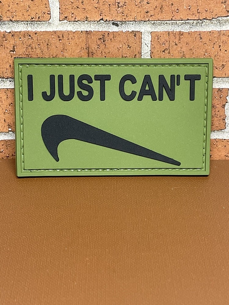 PVC Tactical Morale Patch, I Just Can't Patch - Funny Meme Gun Patch