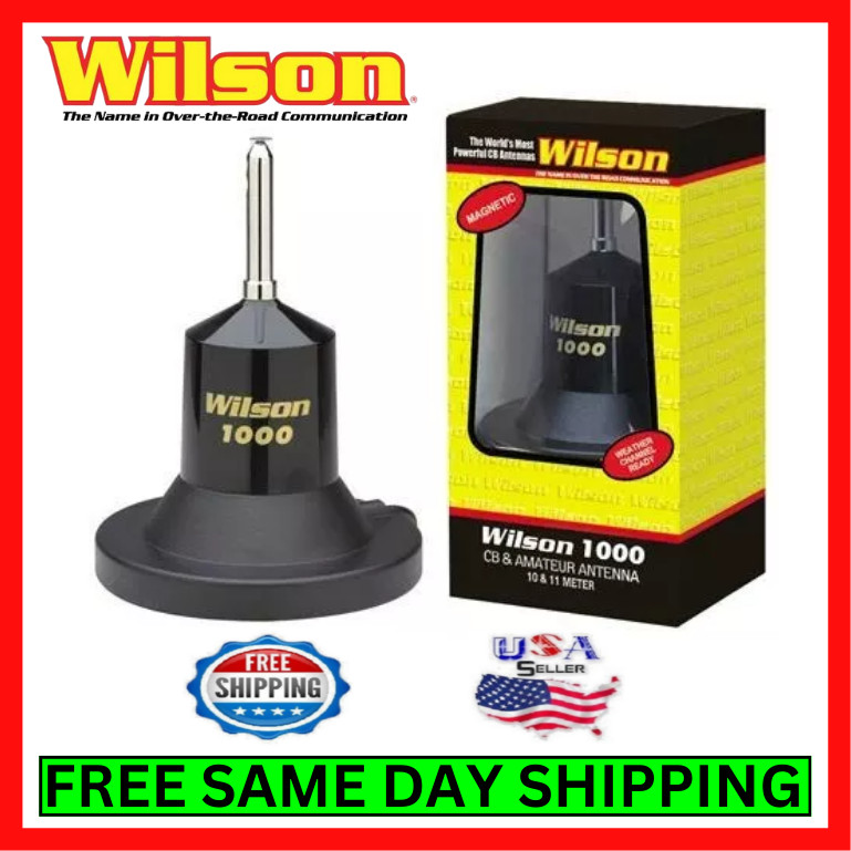 Wilson 1000 Series 3000 Watt Magnetic Mount CB Antenna with 62 1/2 inch ANTENNA