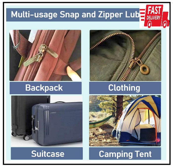 4 Pcs Zipper Wax Lubricant for Boat Zipper & Snap Maintenance