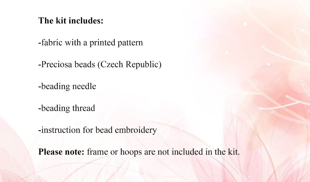 Bead Embroidery Kit Butterfly DIY Bead needlepoint Beadwork