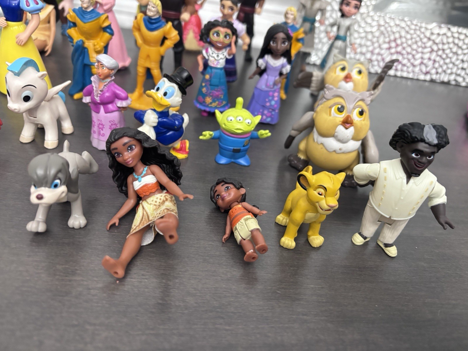 Mixed Lot of 30+ Random Toys, Figures, PVC Disney Figurines Mixed Years