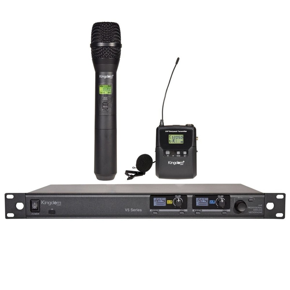 Kingdom Dual Mic System with Short Boom Earworn Mic | Wireless Mic System
