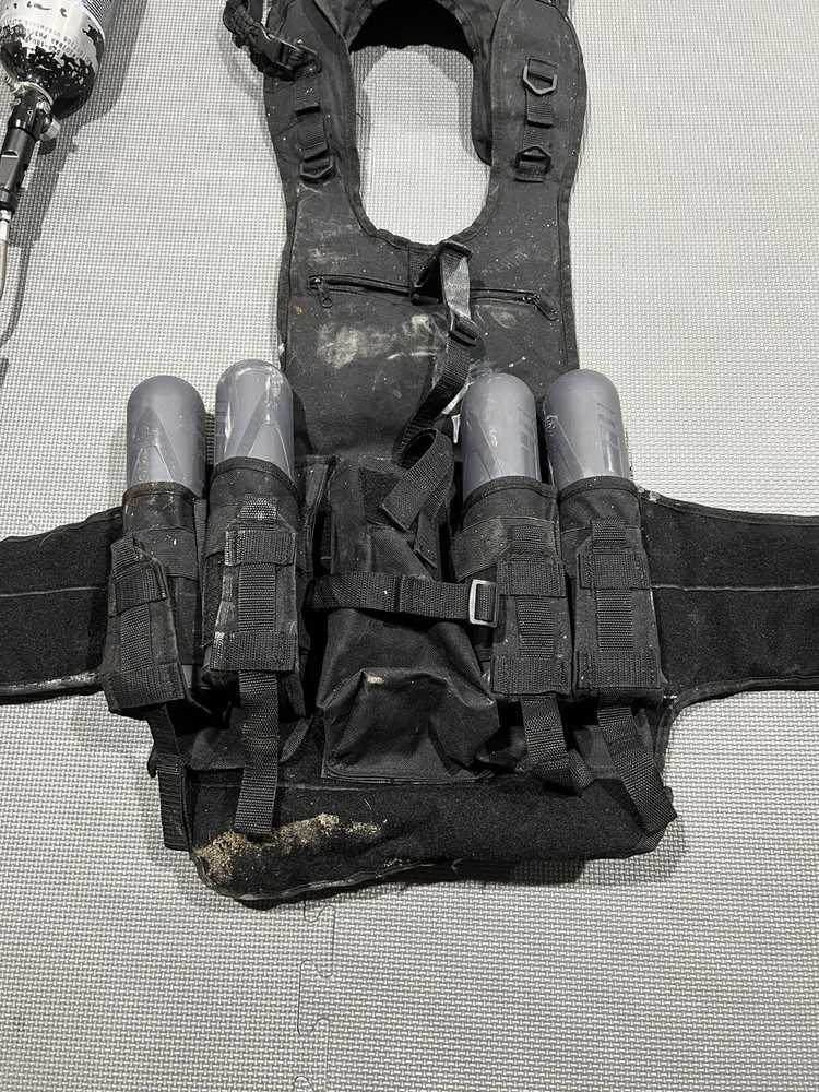 Paintball Gun And Vest