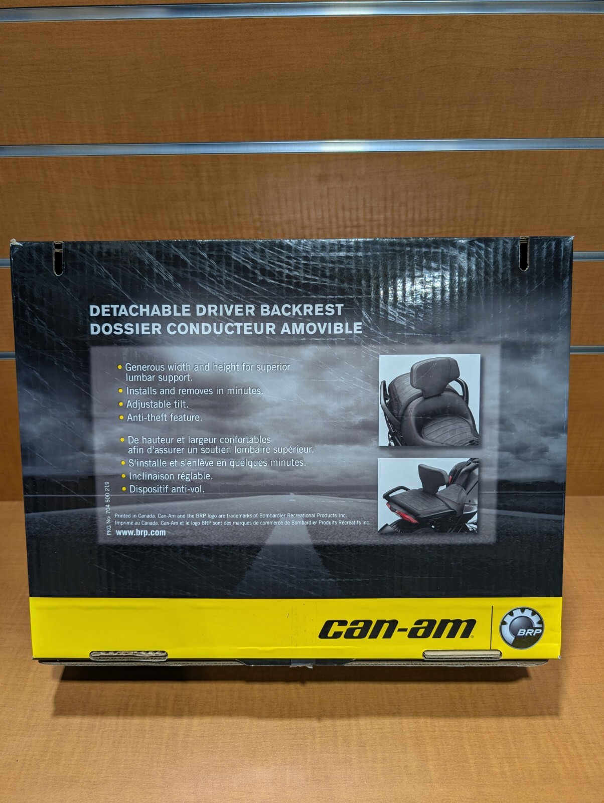 Can-Am Spyder F3 New OEM Detachable Driver Backrest for All models 219400498