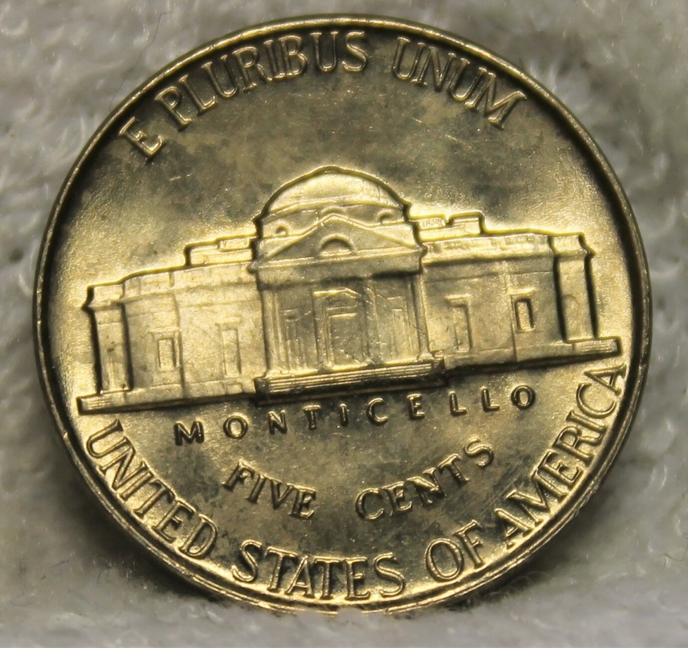 1954 uncirculated jefferson nickel full steps