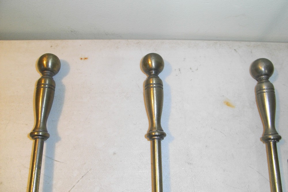 vintage Fire place 3 pc tool set brass