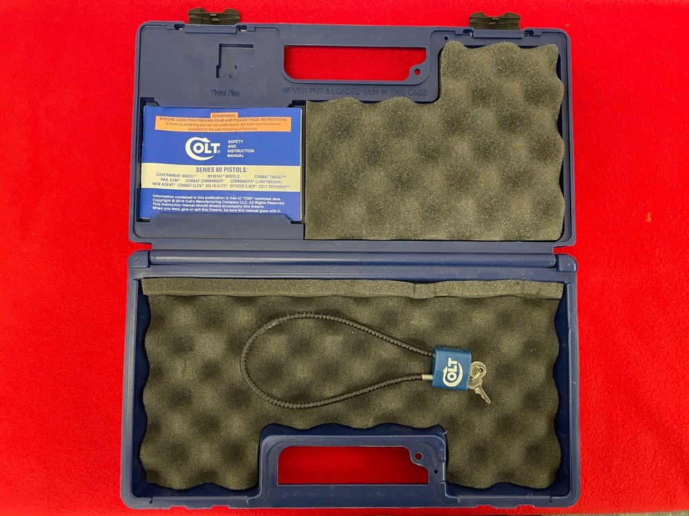 Colt Series 80 Combat Commander Hard Blue Case