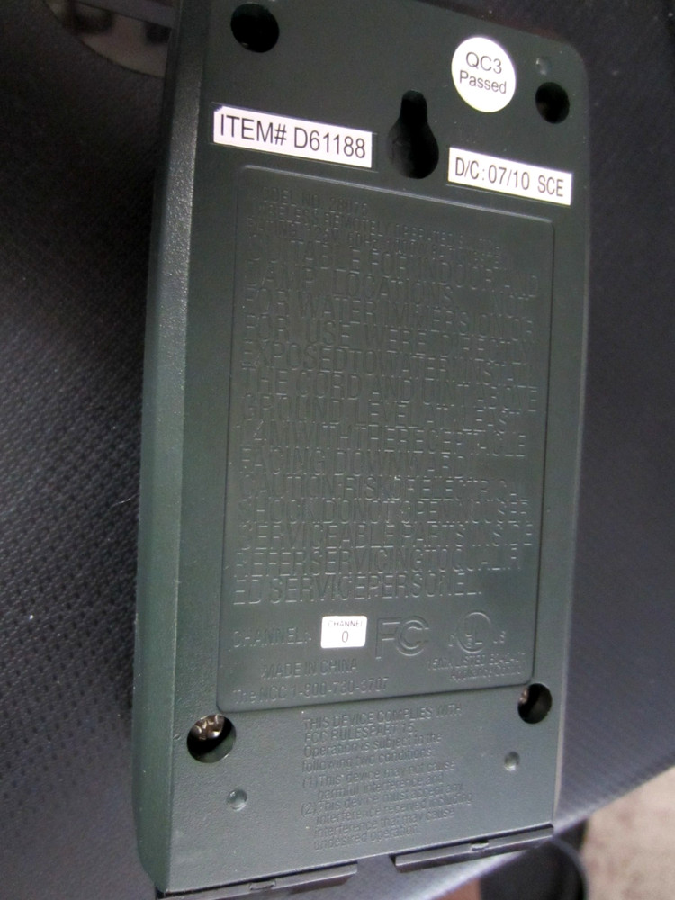 Replacement Wireless Remotely Operated Switch Model No # 28075