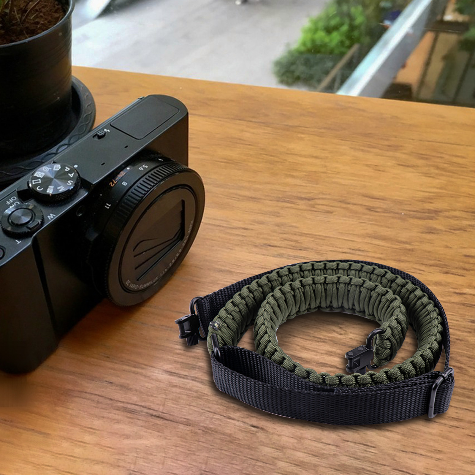 Tactical 2 Point 550 Paracord Rifle Gun Sling Shotgun Crossbow Strap w/ Swivels