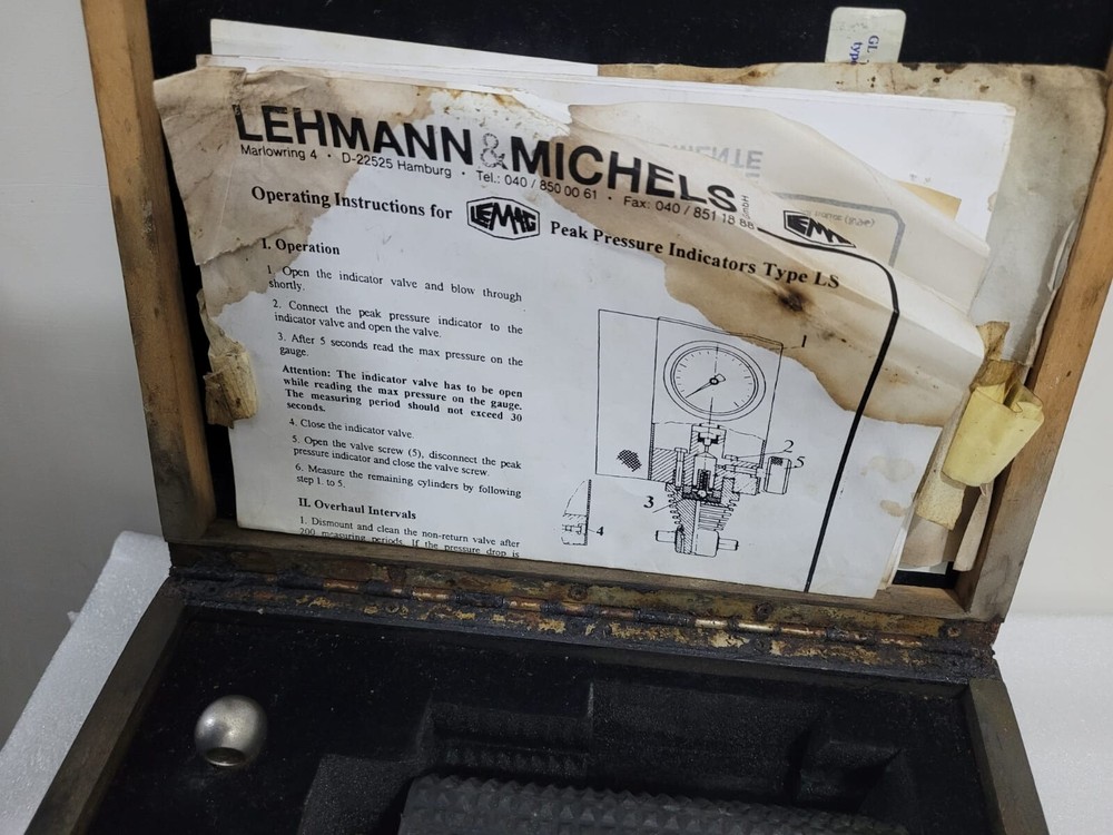 Lemag LS 180 Engine Cylinder Peak Pressure Indicator