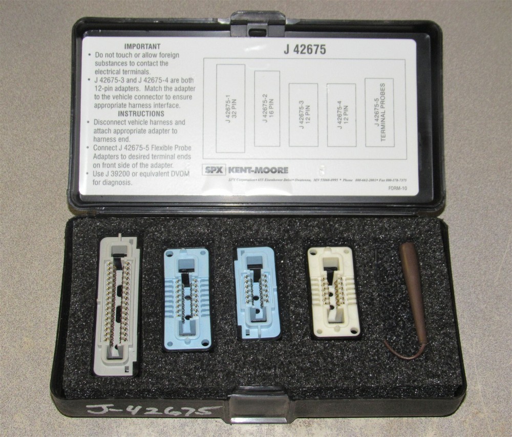 Kent Moore J-42675 Flat Wire Probe Diagnostic Adapter Kit