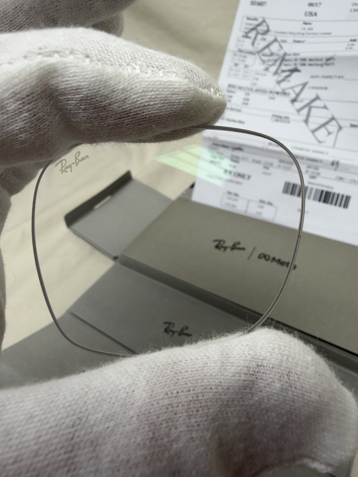 Authentic Ray Ban Meta RW4008 53mm Transitions Amethyst Lenses Purple RX 0.00