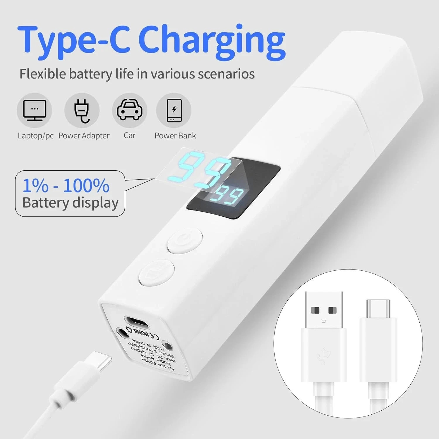 Upgraded Silent Groom Pro Nail Grinder Heusom Silent Grind Pro for Dogs Nail NEW