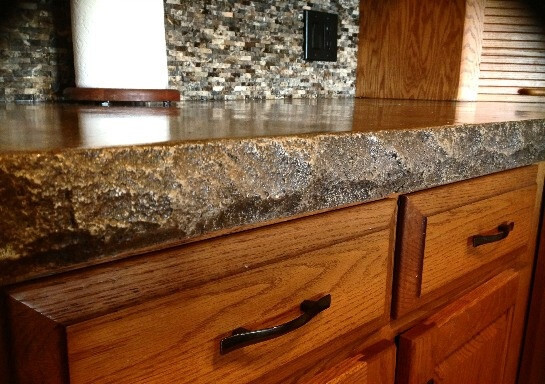Concrete Countertop Edge Form - Standard Split Stone - by Walttools