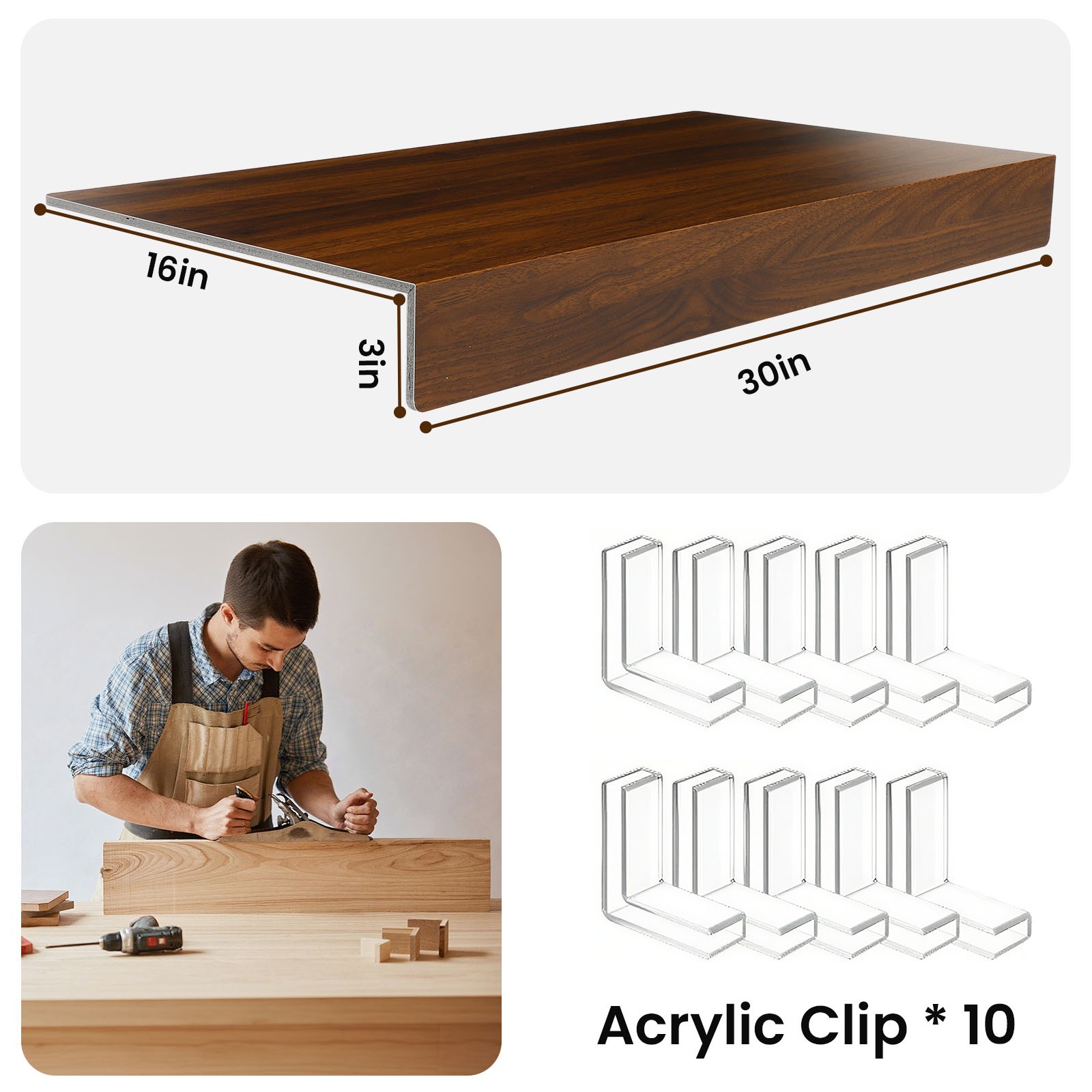 5 Pcs Foamed PVC Wire Rack Cover for Removable Closet, Pantry Shelves, Cloakroom