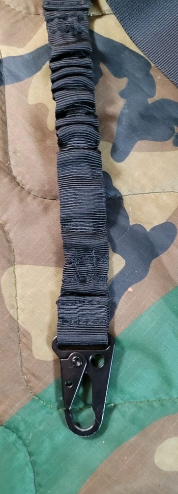 Nylon Tactical Black 2 Point Sling With Clips