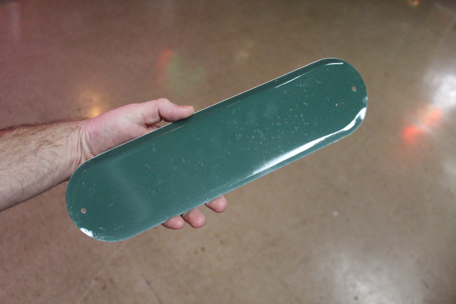 SCARCE 1954 ENJOY A PEPSI COLA STAMPED PAINTED METAL DOOR SIGN SODA BOTTLE CAP