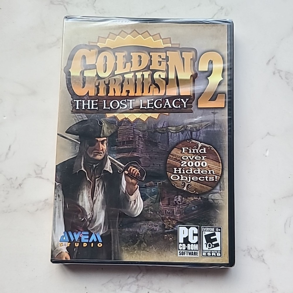 Golden Trails 2 The Lost Legacy NEW PC CD-ROM Computer Game, 2000 hidden Objects
