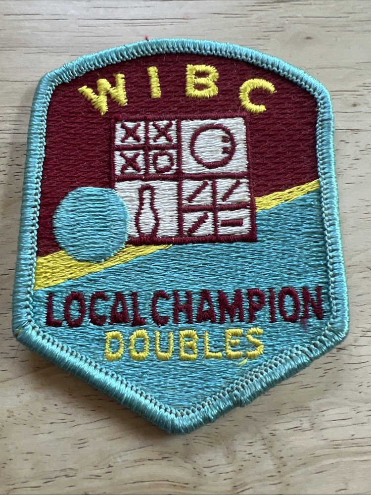 Vintage Patch, Bowling WIBC Local Champion Doubles Bowling Patch
