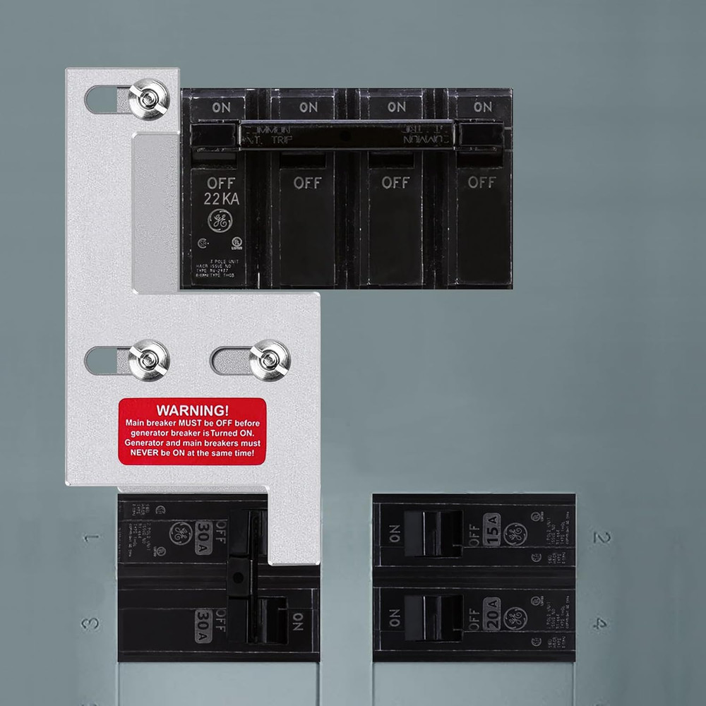 Generator Interlock Kit for GE General Electeric 200 Amp or 150 Amp Vertical ...