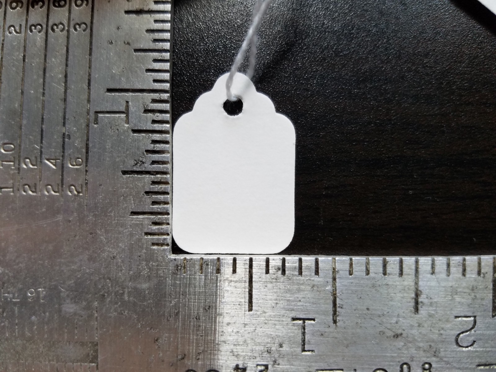 Blank White Merchandise Price Tags w/ String Retail Jewelry Strung Large Small