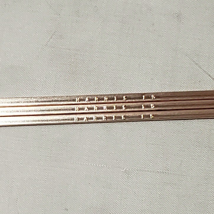 Harris Stay Silv 15 15% Silver Brazing Alloy Rods HVAC Grade Qty. 3 Rods